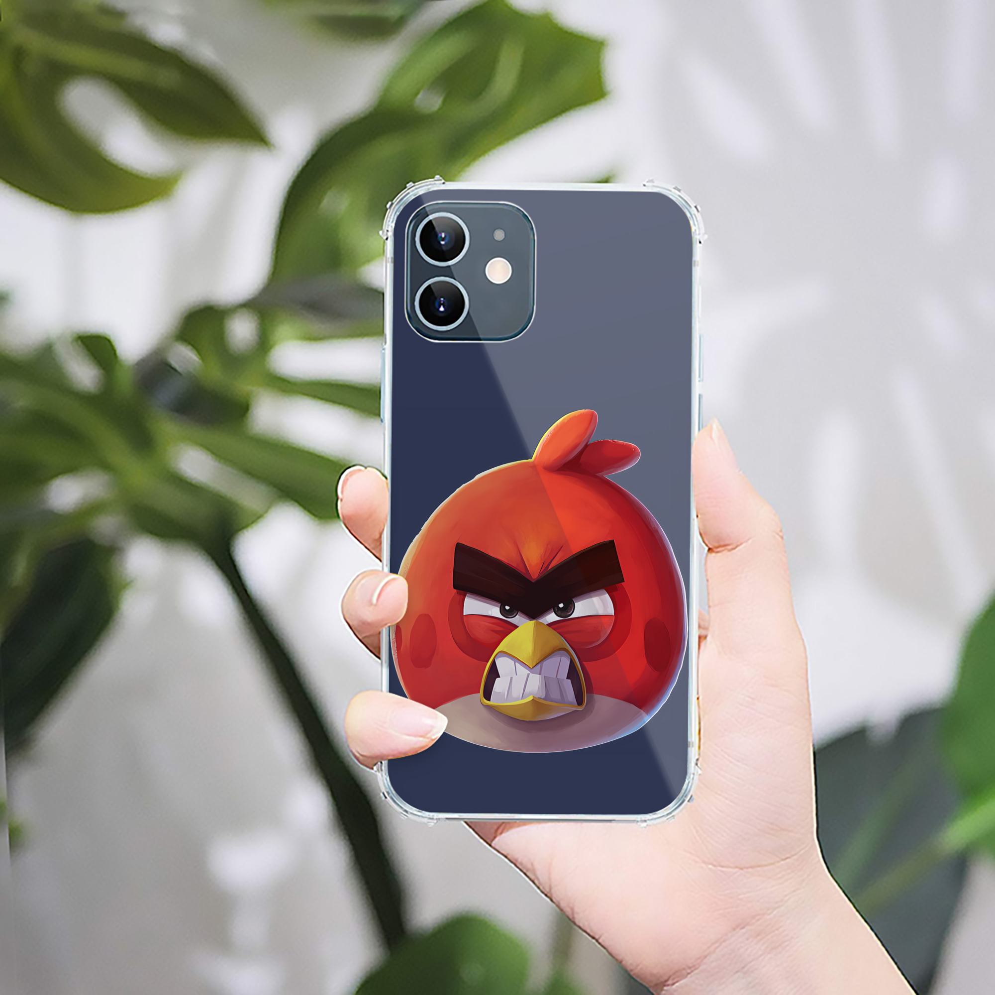 （画像用） Angry Birds アングリーバード 【iPhone 12シリーズ対応】透明スマホケース（クリアソフトケース）